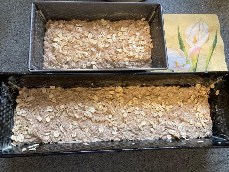 Körnerbrot vor dem Backen